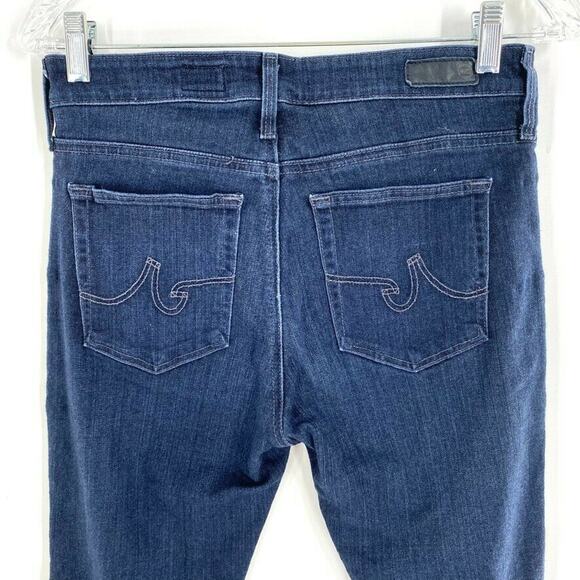 AG Farrah High Rise Skinny Denim Jeans Viscose Blend Blue Tapered 27R - Picture 5 of 10